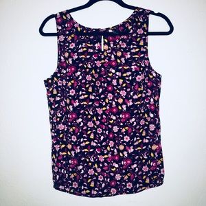 🌸3 for $12! 🌸 Purple and Pink Floral Tank Top
